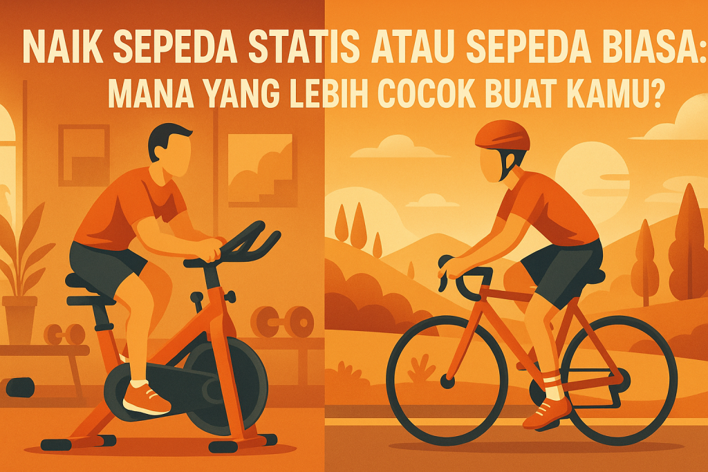 Naik Sepeda Statis atau Sepeda Biasa, Mana yang Lebih Cocok Buat Kamu?